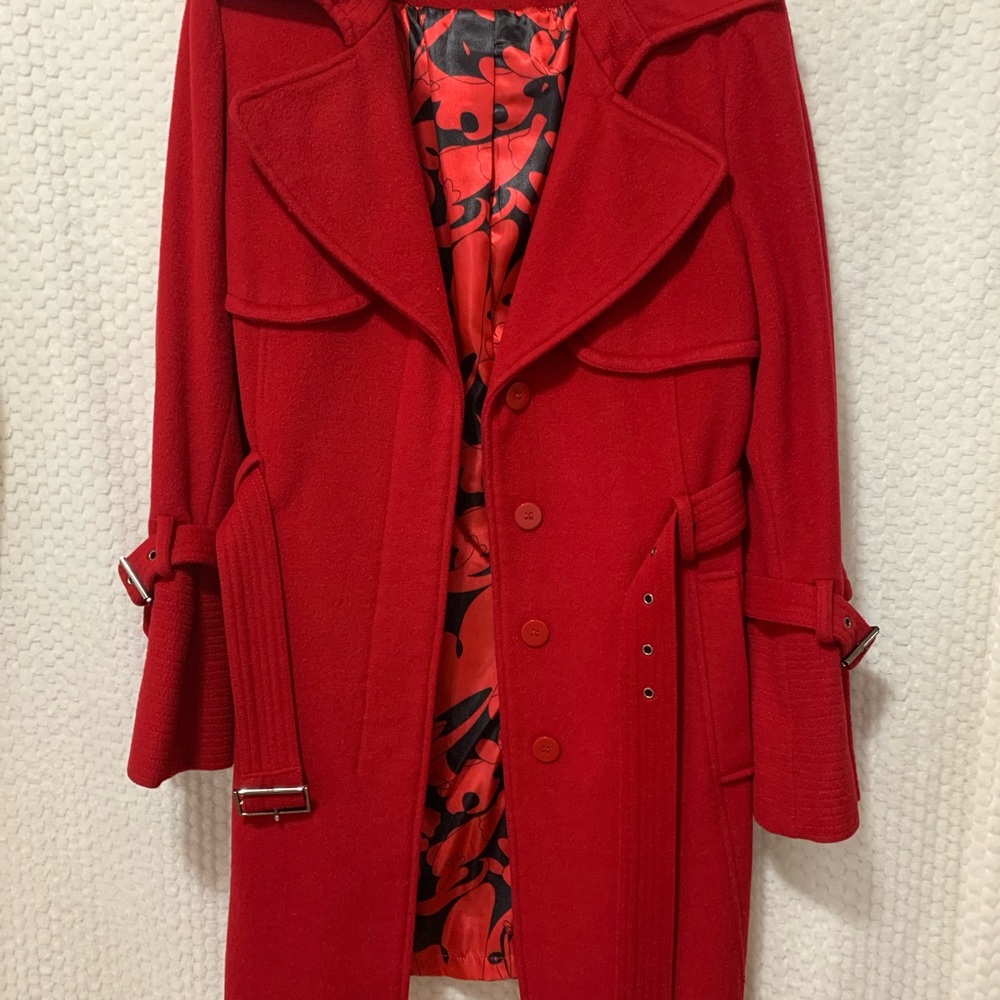 Elegant Red Women's Coat